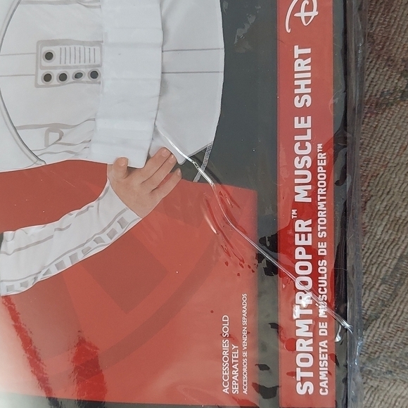 NWT Kids Star Wars Stormtrooper Muscle Shirt Costume - Picture 2 of 7